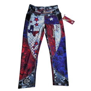 3628 NWT Infinite Alchemy Gear Texas Strong‎ Workout Leggings Women's S
